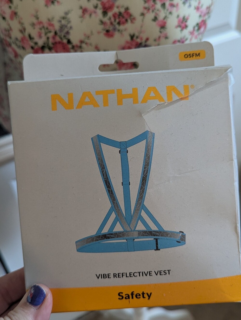Nathan Vibe Reflective Safety Vest - Blue One Size